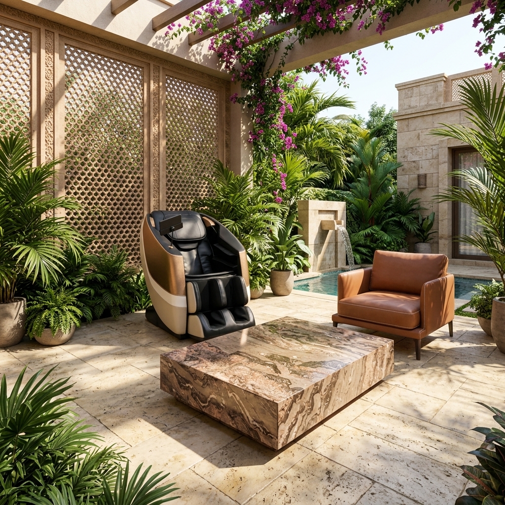 Outdoor patio lounge