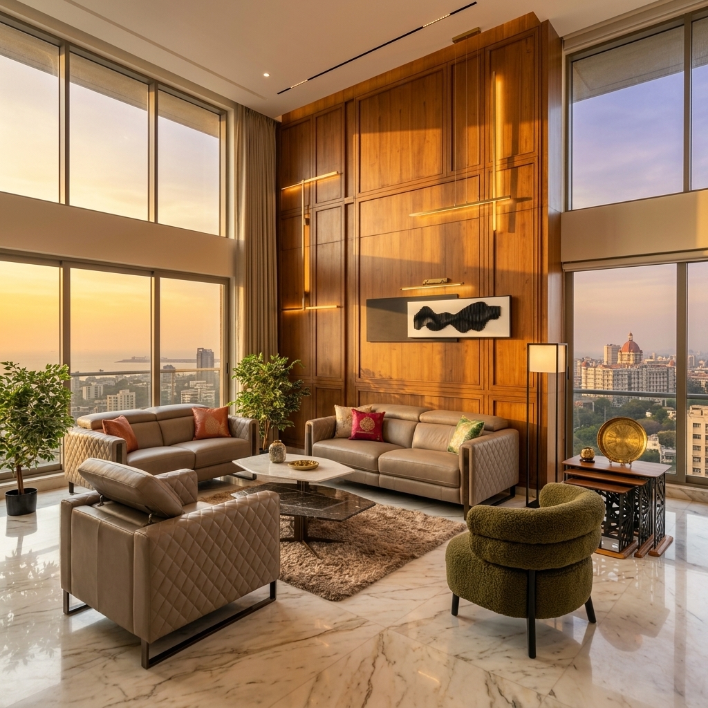 Mumbai Penthouse interior with Quadro furniture
